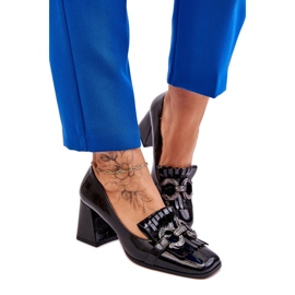 Step in style Lodičky Model Mercy MR-7316 Black - Krok ve velkém stylu černý