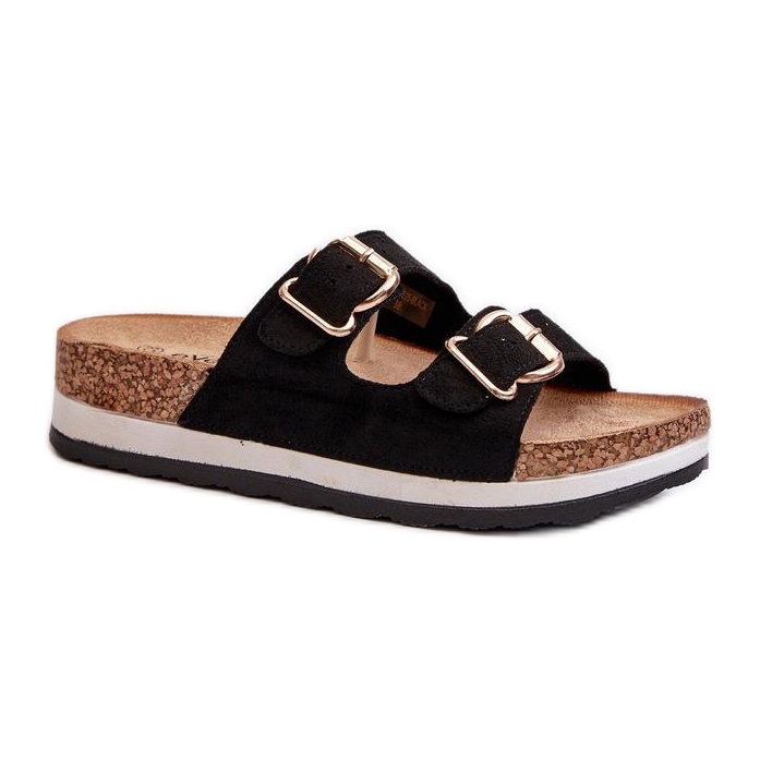 Step in style Sandálové žabky Model Ursila 24DZ21-7225 Černá - Krok ve stylu Step in style Sandálové žabky Model Ursila 24DZ21-7225 Černá - Krok ve stylu