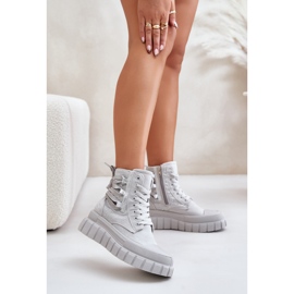 Step in style Tenisky Model Zaidria EV-337 Grey - Krok ve velkém stylu šedá