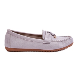 Step in style Mokasíny Model Good Time ZA28P Šedá - Krok ve stylu Step in style Mokasíny Model Good Time ZA28P Šedá - Krok ve stylu