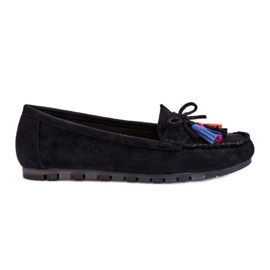 Step in style Mokasíny Model Dorine GS37 Black - Krok ve velkém stylu černý