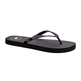 Step in style Žabkové sandály Model 4FMM00FFLIF018-21S Černé - Krok ve stylu černý