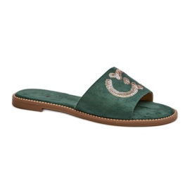 Sandálové žabky Model S.Barski KV27-052 Green - Step in style zelená Sandálové žabky Model S.Barski KV27-052 Green - Step in style zelená