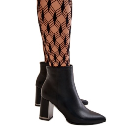 Step in style Boty Model Mevair NS330P Black Leather - Krok ve stylu černý