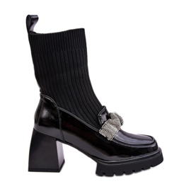 Step in style Boty Model Da MR870-41 Black - Krok ve velkém stylu černý