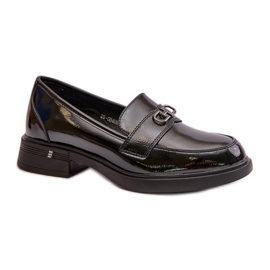 Step in style Mokasíny Model Vinceza 58409 Černý lak - Krok ve stylu