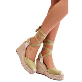 Step in style Sandály Model Lendy QQ-116 Green - Krok ve velkém stylu zelený