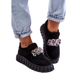 Step in style Sportovní obuv Model Desire NB615 Black Suede - Krok ve stylu černý