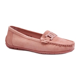 Step in style Mokasíny Model Rabell DF711 Light Pink - Krok ve stylu růžový