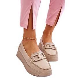 Step in style Mokasíny Model Desmond 10141 Béžová - Krok ve velkém stylu béžový Step in style Mokasíny Model Desmond 10141 Béžová - Krok ve velkém stylu béžový