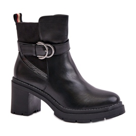 Step in style Boty Model Inabelle M767 Black - Krok ve velkém stylu černý