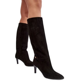 Step in style Boty Model Laura Messi 2694/300 Black - Krok ve velkém stylu černý