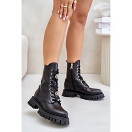 Step in style Workers Model CheBello 4553 Black - Krok ve velkém stylu černá
