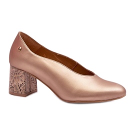 Lodičky Model Maciejka 06422-25 Gold - Step in style žluť