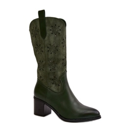 Step in style Boty Model Nevilos RMR2337-11 Green - Krok ve velkém stylu zelený