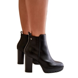 Step in style Boty Model Bioria UK157 Black - Krok ve velkém stylu černý