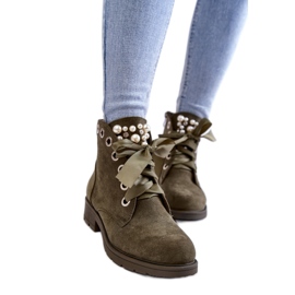 Step in style Boty Model Raiso CLS-206 Green - Krok ve velkém stylu zelený