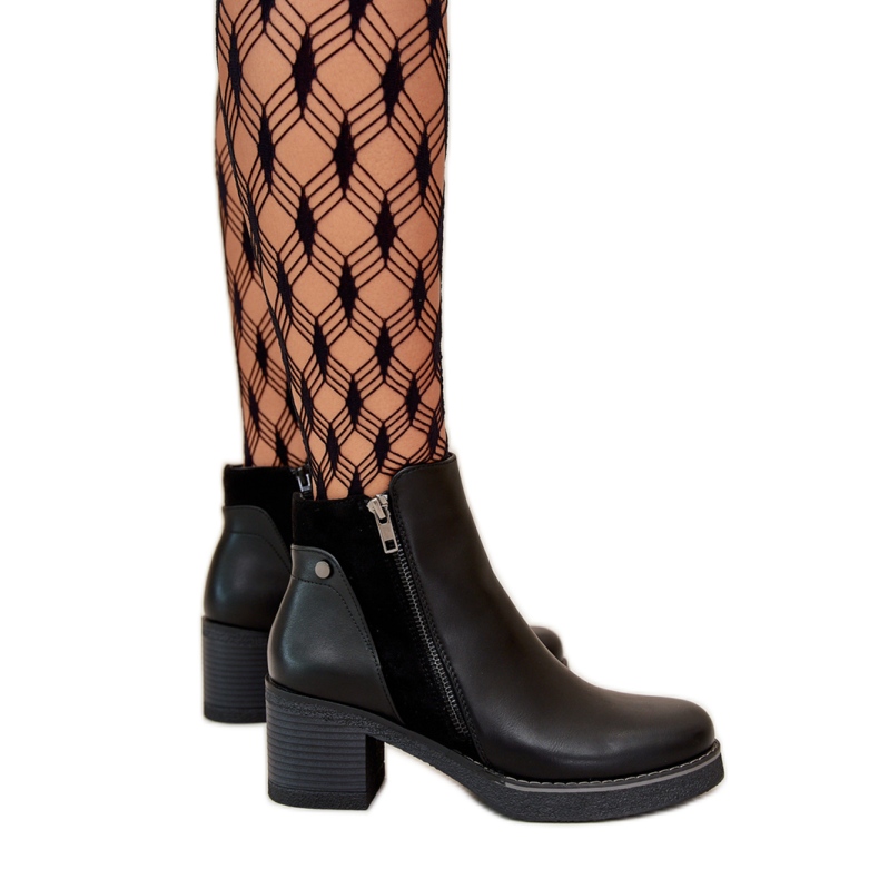 Step in style Boty Model Revianna KE209P Black - Krok ve velkém stylu černá