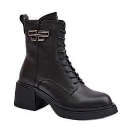 Step in style Boty Model Vinceza 66682 Black - Krok ve velkém stylu černá
