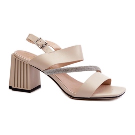 Step in style Sandály Model Da MR38-549 Béžová - Krok ve velkém stylu béžový