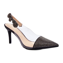 Step in style Model Da MR1966-11 Černé jehlové boty - Krok ve stylu černý