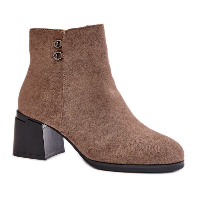 Step in style Boty Model Tinamar ZY202-1 Dark Beige - Krok ve stylu béžový