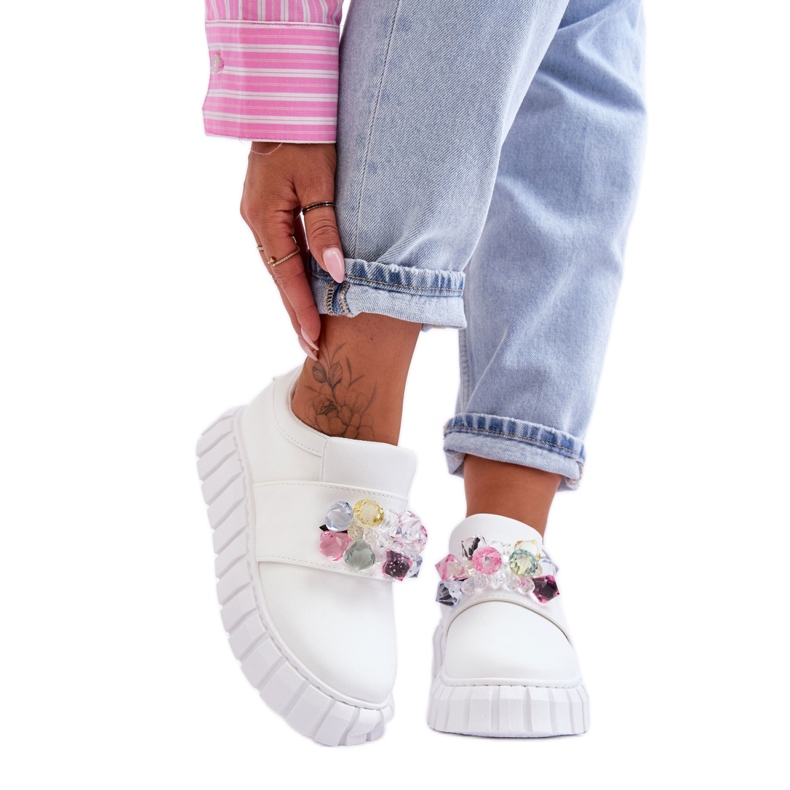 Step in style Sportovní obuv Model Desire NB615 White - Krok ve stylu bílý Step in style Sportovní obuv Model Desire NB615 White - Krok ve stylu bílý