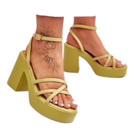Sandály Model Shemira 78-130 Green - Step in style zelený