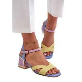 Step in style Sandály Model Da CR482 Yellow - Krok ve stylu žlutá Step in style Sandály Model Da CR482 Yellow - Krok ve stylu žlutá