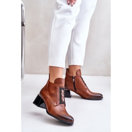 Step in style Boty Model Zazoo 60504 Brown - Krok ve velkém stylu hnědý