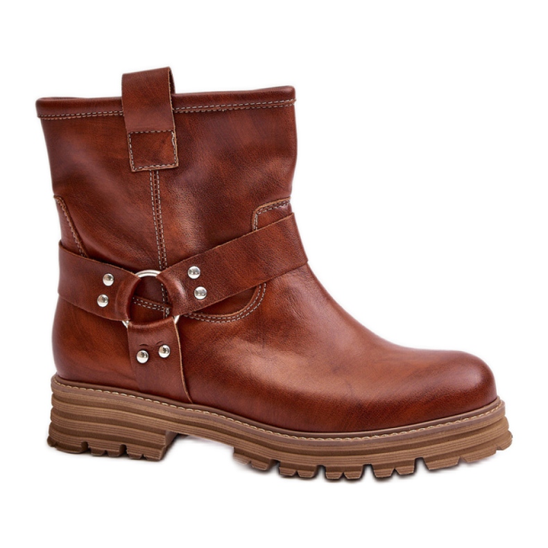 Step in style Kozačky Model Lewski 3610 Brown Leather - Krok ve stylu hnědý