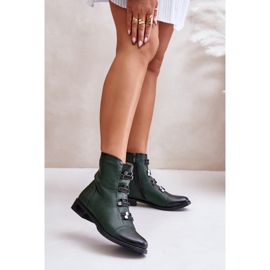 Step in style Boty Model Evalith ASA62-30 Green - Krok ve velkém stylu zelený