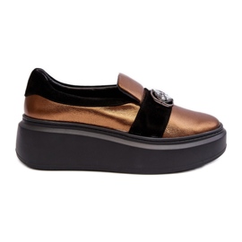 Step in style Boty Model Laura Messi 2697/744-300 Gold - Krok ve velkém stylu žluť