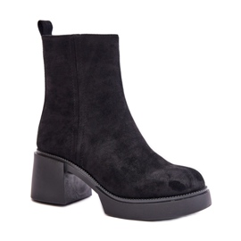 Step in style Boty Model Meriluna YK39P Black - Krok ve velkém stylu černá