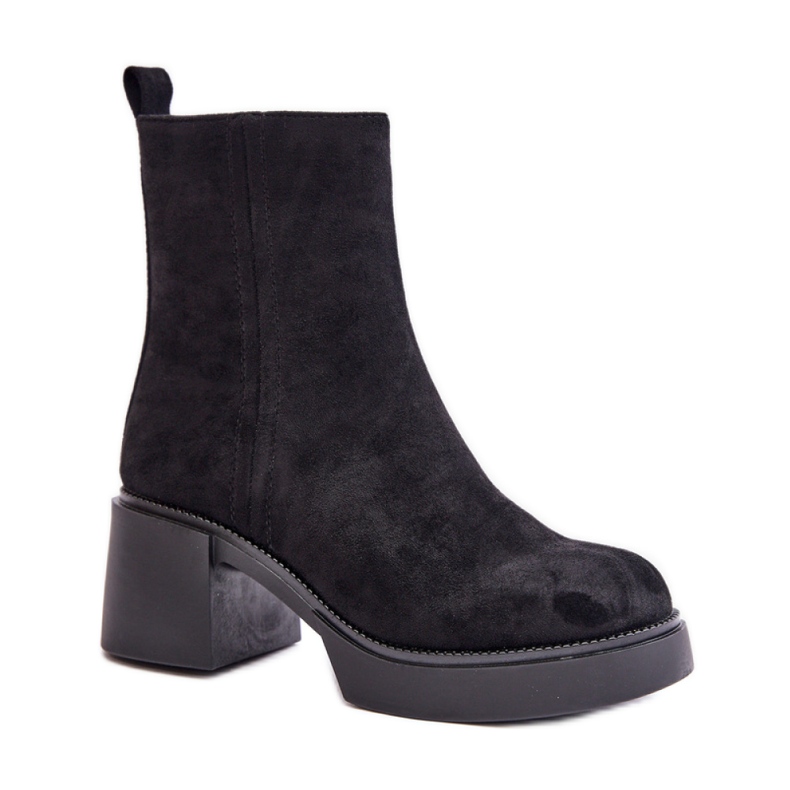 Step in style Boty Model Meriluna YK39P Black - Krok ve velkém stylu černá