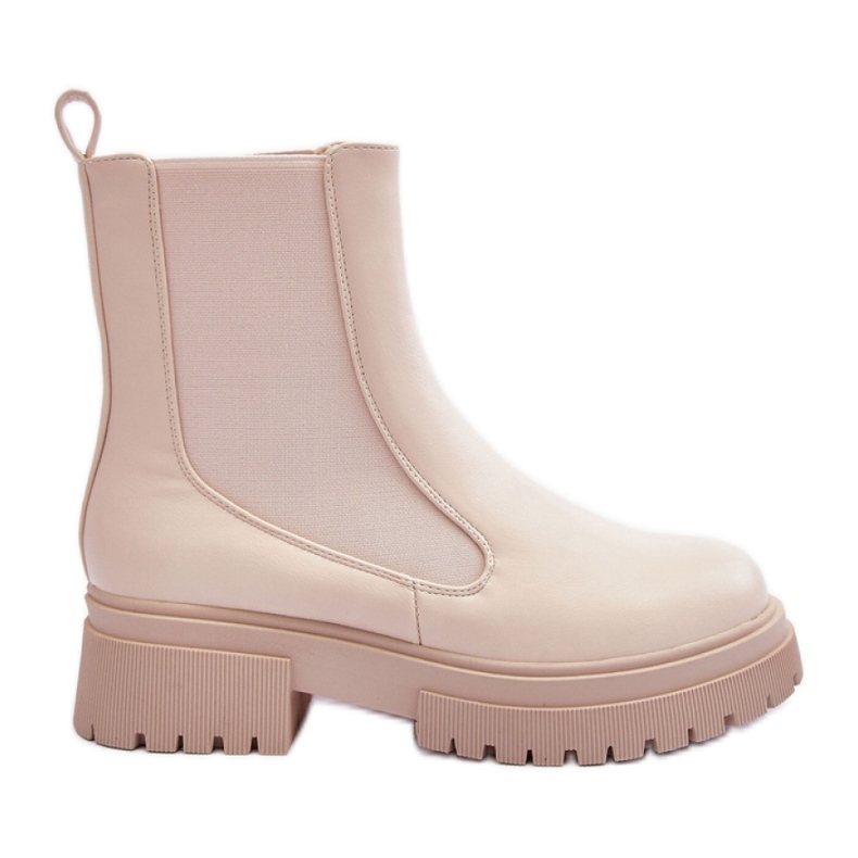 Chelsea boots Model Isminna BM67 Beige - Step in style béžový