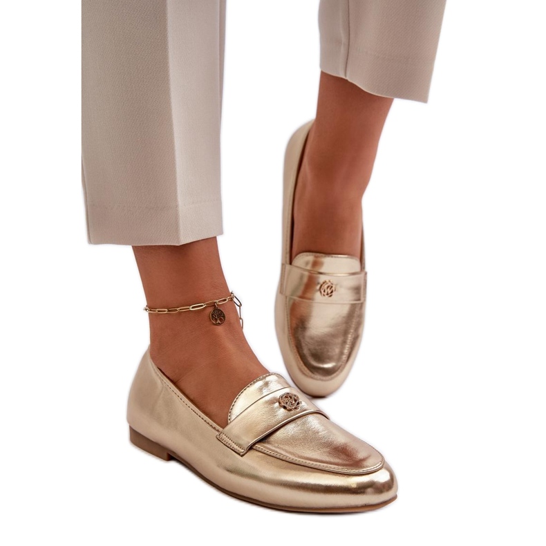 Step in style Mokasíny Model Sylvaine 24PB98-6990 Gold - Krok ve stylu žlutá