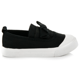 L&H Slip-on tenisky s lukem černá L&H Slip-on tenisky s lukem černá