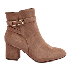 Step in style Boty Model Verice 23BT35-6425 Béžová - Krok ve velkém stylu béžový Step in style Boty Model Verice 23BT35-6425 Béžová - Krok ve velkém stylu béžový