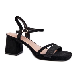 Step in style Sandály Model Tessata C-147 Black - Krok ve velkém stylu černý
