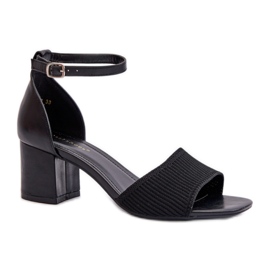 Step in style Sandály Model Desvia 8738 Black - Krok ve velkém stylu černý