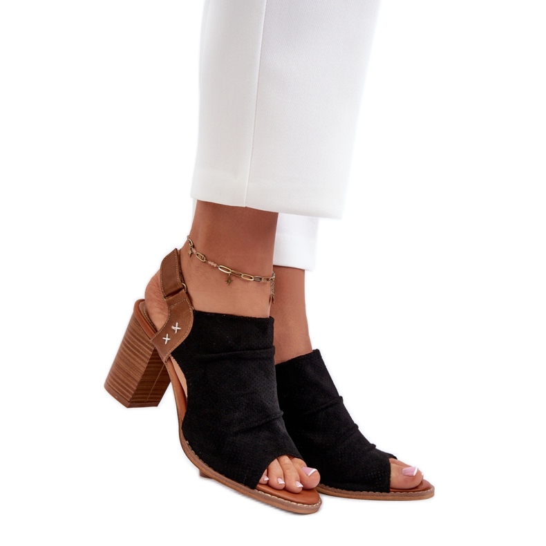 Step in style Sandály Model Rosca 24SD35-7184 Black - Krok ve stylu černá