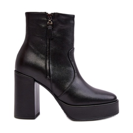 Step in style Boty Model Laura Messi 2690/100 Black - Krok ve velkém stylu černý