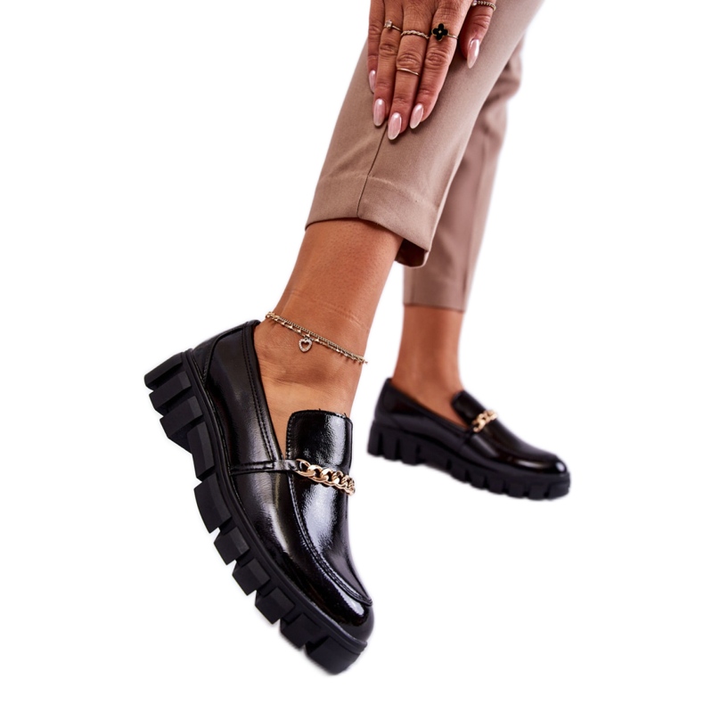 Step in style Boty Model Anne MK755 Black Varnish - Krok ve stylu černá