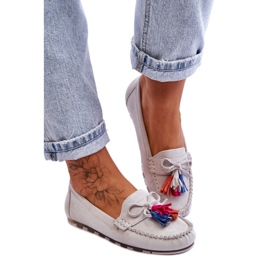 Step in style Mokasíny Model Dorine GS37 Gray - Krok ve velkém stylu šedá