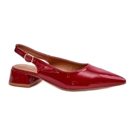 Step in style Balerínky Model Anarinne BF-18 Burgundy - Krok ve velkém stylu červený