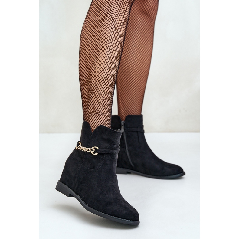 Step in style Boty Model Ofcorna MS2097 Back - Krok ve velkém stylu černá