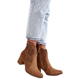 Step in style Boty Model Zazoo 3166/P Camel - Krok ve velkém stylu hnědý