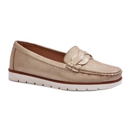 Step in style Mokasíny Model Nestalia 834281 Gold - Krok ve velkém stylu žluť