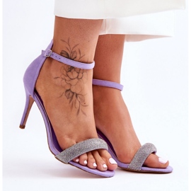 Step in style Model Moments LY-9268-3 Violet sandály - Krok ve velkém stylu fialová